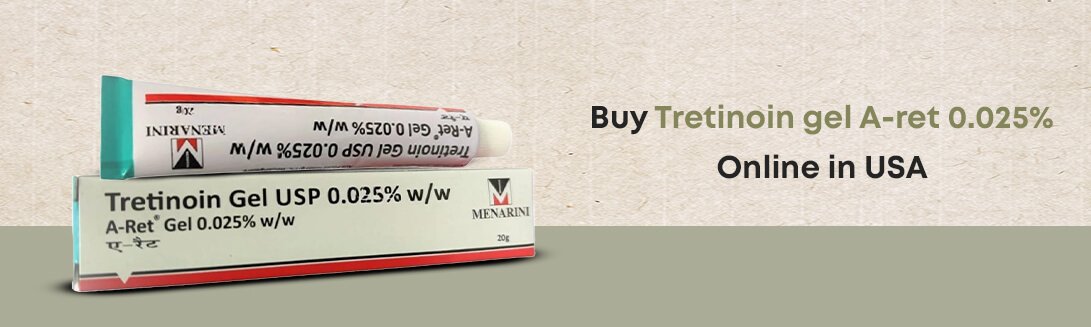 Buy Tretinoin gel A ret 0.025 Online in USA